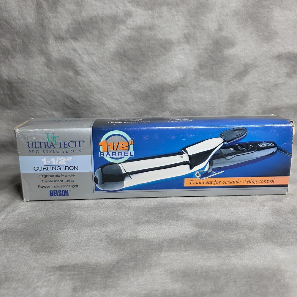 BELSON 1 1/2" Curling Iron Ultra Tech Pro Style‎ Series # UT2640 Dual Heat